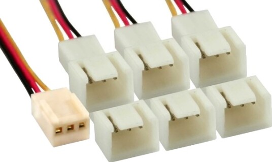 Inline Molex 6 X Molex F M 0.15M 0,15 M 3 Pin Flerfarget 1 Stykker