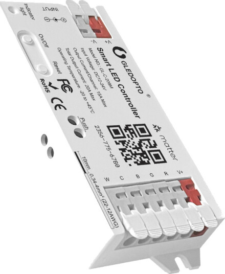 Gledopto Gledopto RGB+CCT Matter Controller 12V/24V 12V 240W 24V 480W Gledopto Gledopto RGB+CCT Matter Controller 12V/24V 12V 240W 24V 480W