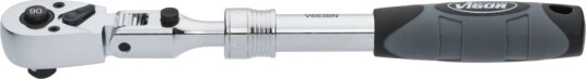 Vigor 3/8" Reversibel Skralle 350 mm med 90 tenner