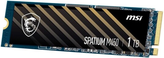MSI SPATIUM M450 SSD krypteret 1 TB intern M.2 2280 PCIe 4.0 x4 NVMe MSI SPATIUM M450 SSD krypteret 1 TB intern M.2 2280 PCIe 4.0 x4 NVMe