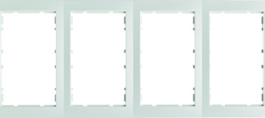 Hager Kombinasjonsramme 2-veis, S1, Polarhvit 4 Rom