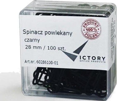 Victory Office Products Victory Office Papirklips 28 Mm 100 Stk. Svarte Plastboks Victory Office Products Victory Office Papirklips 28 Mm 100 Stk. Svarte Plastboks