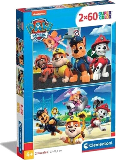 Clementoni Jigsaw puzzle Paw Patrol 2x60st. Gulv
