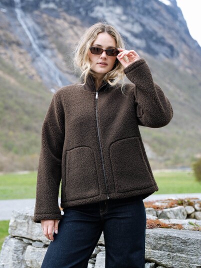 Twentyfour Popsi Pile Jakke Brun 50