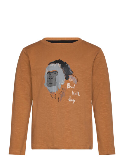 Minymo T Shirt Ls Brown 98