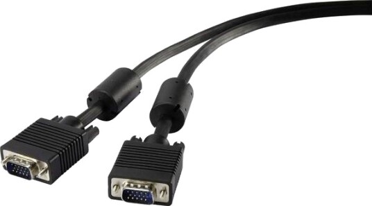 Renkforce Rf-4212501 5 M Vga D-Sub Vga D-Sub Hankjønn Hankjønn Svart