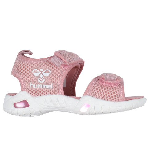 Hummel Sandaler m. Lys Flash Zephyr 31 Blinkende sko Hvit Rosa