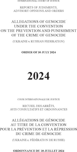 Allegations of Genocide Under the Convention on the Prevention and Punishment of the Crime of Genocide Ukraine V. Russian Federation