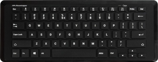 Mousetrapper Type Mini Trådløst Tastatur QWERTY Nordic USB C Bluetooth