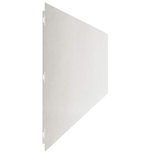 vidaXL Plenkanter 10 stk 25x103 cm rustfritt stål