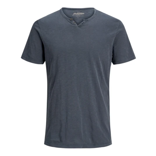 Jack & Jones Jjesplit Neck Tee Ss Noos - Blue - M