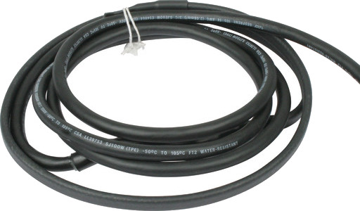 Elektrisk varmekabel for takavløp   0,8 m varmekabel + 1,0 m gummikabel