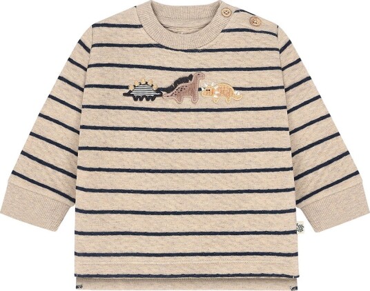 Hust and Claire Collegegenser - HCSofus - Dinos - Kjeks - Hust and Claire - 62 - Collegegenser Beige Marineblå