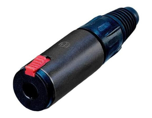 Neutrik Jack Plugg Stereo Hunn, Sort (3fc6-Bag)