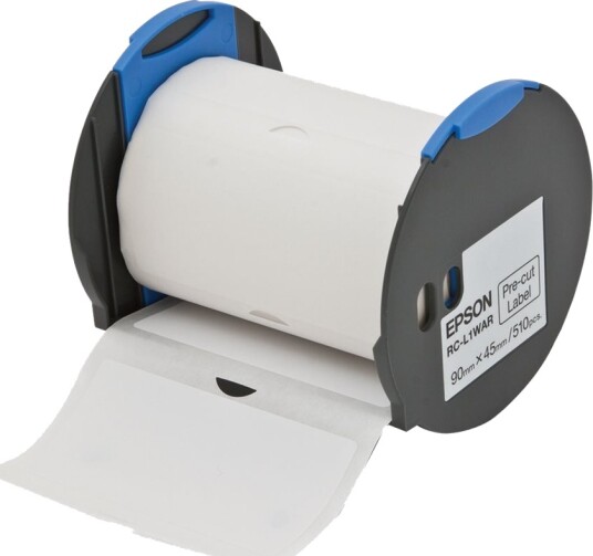 Epson Rc L1war Svart På Hvitt 90 X 45 Mm 510 EtikettEr 1 RullEr Forhåndsutskårne Etiketter For Labelworks Pro100 Epson Rc L1war Svart På Hvitt 90 X 45 Mm 510 EtikettEr 1 RullEr Forhåndsutskårne Etiketter For Labelworks Pro100