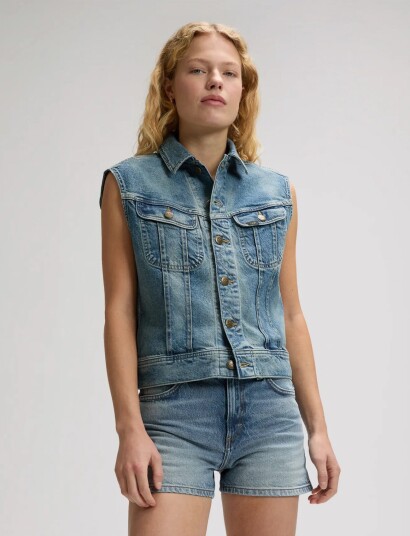 Lee Jeans Rider Vest Blue XS x 00 Lee Jeans Rider Vest Blue XS x 00