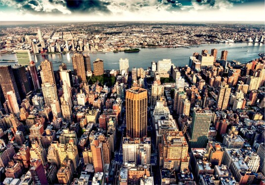 Fototapet Bird's Eye View Of New York 250x175 - Artgeist sp. z o. o.