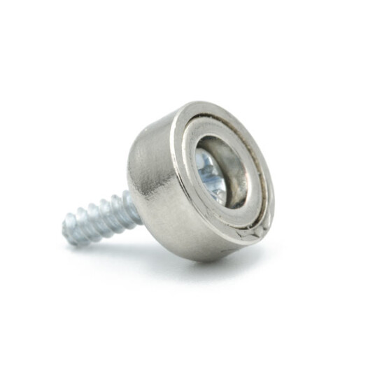 Supermagneter Forsterket Potmagnet Ø 10 X 5 mm til Skruemontering