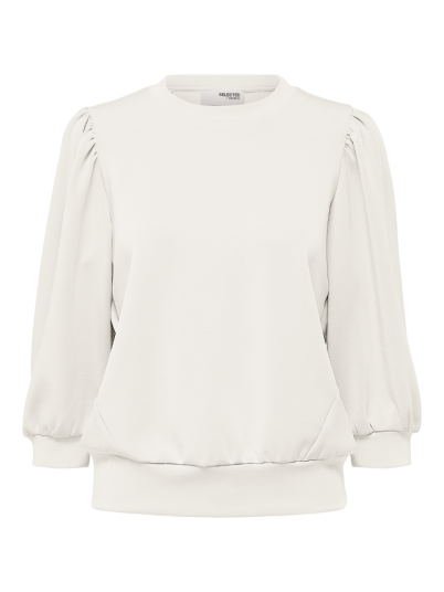 Selected Femme slftenny 3/4 sweat top hvit Selected Femme slftenny 3/4 sweat top hvit