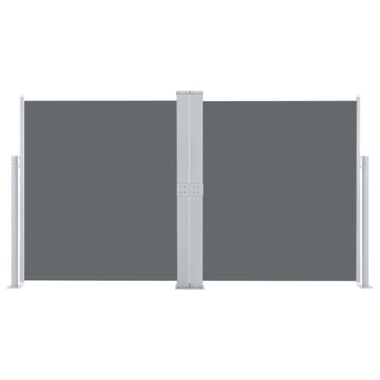 vidaXL Uttrekkbar sidemarkise 140x600 cm antrasitt