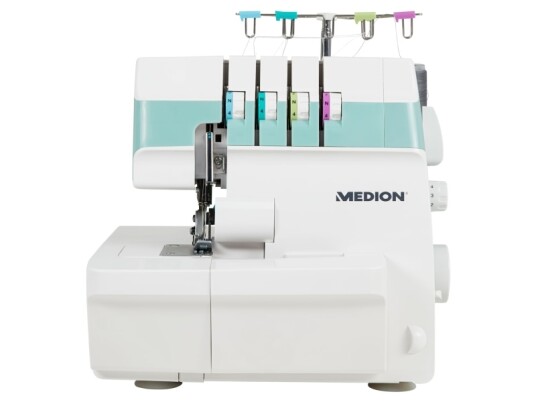 Medion Md 19169 Hvit Overlock Basert Symaskin Overlock / Overkast Sying 4 Steg 4 Mm Knapper Rotasjon
