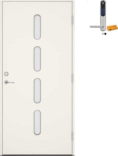 Ytterdør Swedoor Advance-Line Statement Soul med Yale Doorman Classic Home