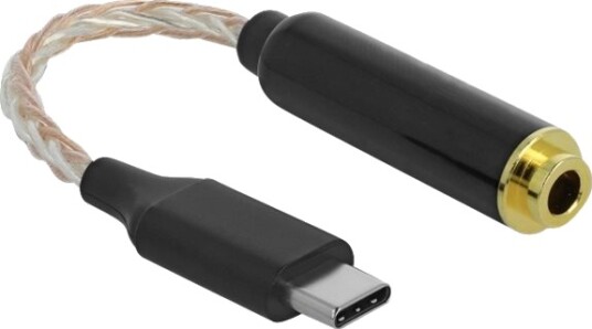 Delock Audioadapter 24 Pin Usb C Hann Til Balansert Stereo 4,4 Mm Hunn 12.5 Cm