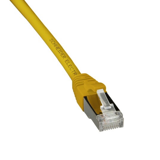 Schneider Electric ACTPC6ASFLS50YL Patchkabel S/FTP, 2 x RJ45, gul 5 m, Stikkontakter & kabler