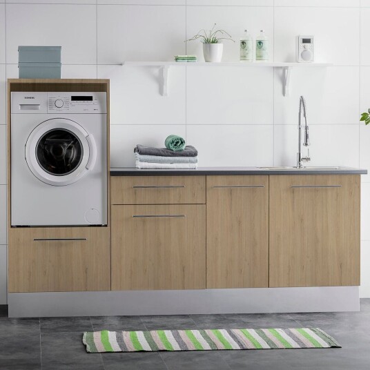 Alterna Vaskerom: Dekkside Benkeskap 60x72cm Eik