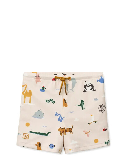 Liewood Otto Printed Swim Pants Cream 110