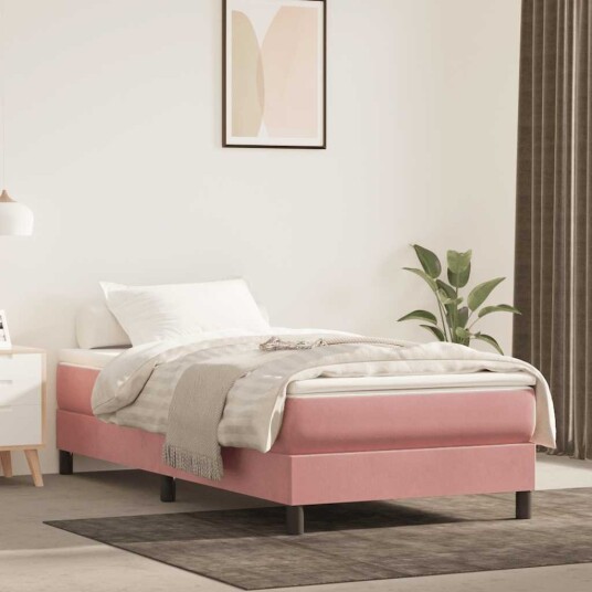 vidaXL Madrass med pocketfjær 100 x 210 cm Rosa