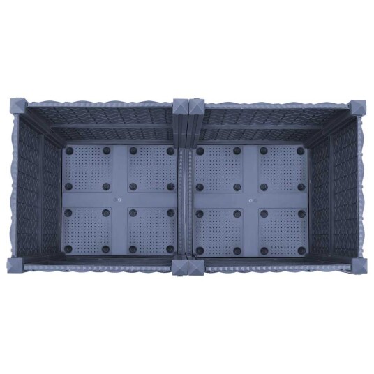 vidaXL Høybed 80x40x38 cm polypropylen