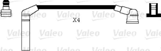 Tennplugg kabelsett VALEO 346006 Tennplugg kabelsett VALEO 346006