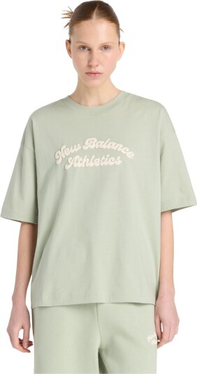 New Balance Linear Heritage Oversized T-Shirt - Green - L