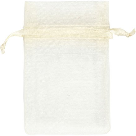 Diverse Organzapose str 7x10 cm råhvit 10 stk 1 pk