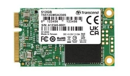Transcend 230S SSD - 512GB - SATA-600 - mSATA Transcend 230S SSD - 512GB - SATA-600 - mSATA