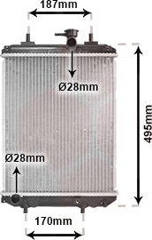 VAN WEZEL 11002066 Radiator motorkjøling