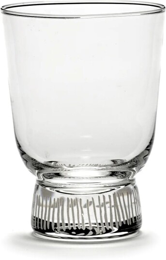 Serax Ottolenghi Feast glass 33 cl 4-pakning Stripes sandblasted