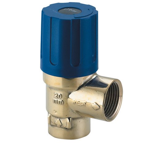 Frese 3/4" Sikkerhetsventil 10 Bar for Vannsystemer i Messing