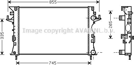 PRASCO RTA2300 Radiator motorkjøling PRASCO RTA2300 Radiator motorkjøling