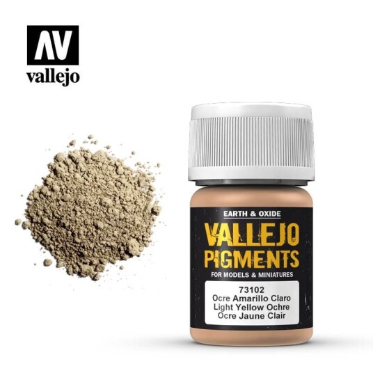 Vallejo Pigments Light Yellow Ochre 35ml
