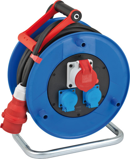 Blue Electric 30m Kabeltrommel 400V/230V Blå med 5x2,5 mm² Blue Electric 30m Kabeltrommel 400V/230V Blå med 5x2,5 mm²