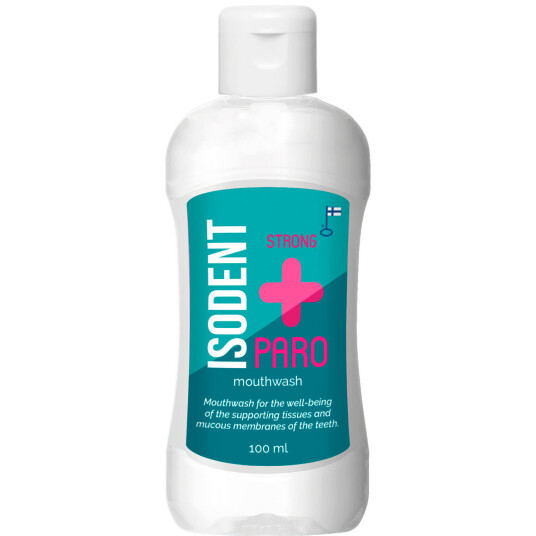 Mundskyl for Tandkødsbetændelse ISODENT Paro Strong 100 ml. Mundskyl for Tandkødsbetændelse ISODENT Paro Strong 100 ml.