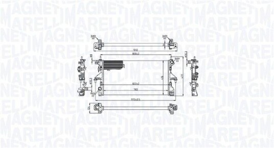 Radiator MAGNETI MARELLI 350213215200