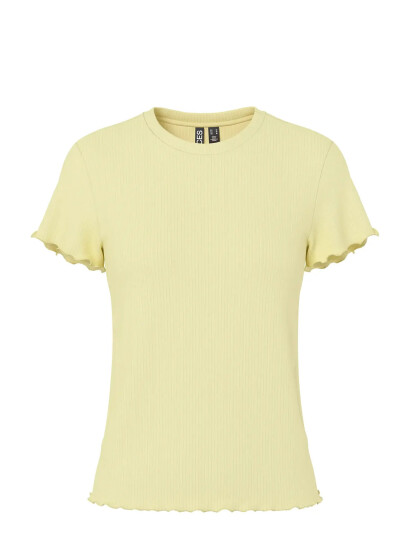 Pieces Pcnicca Ss O Neck Top Jrs Noos Yellow XL Pieces Pcnicca Ss O Neck Top Jrs Noos Yellow XL