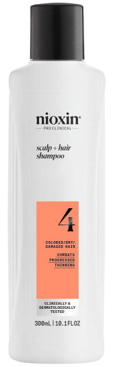 Nioxin System 4 Sjampo for Farget og Tynt Hår 300 ml Nioxin System 4 Sjampo for Farget og Tynt Hår 300 ml