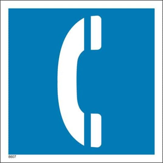 Telefon Selvklebende 20x20cm Etterlysende