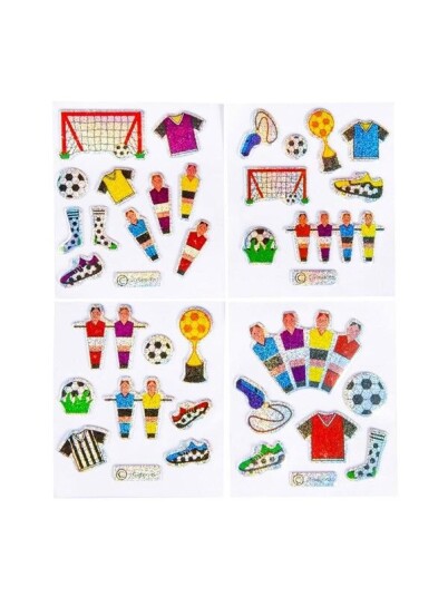 LG-Imports Stickers Football Glittering (Assorted)