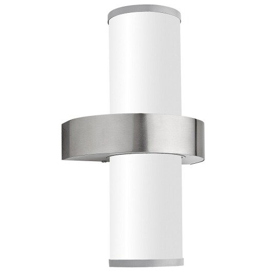 Eglo Beverly Vegglampe Sølv/Hvit Eglo Beverly Vegglampe Sølv/Hvit