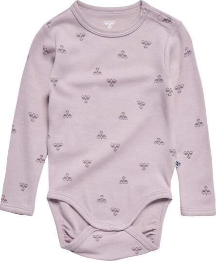 Hummel Body I/e Ull HmlMini Cloud Grå Hummel 3 år (98) Langermet Body Rosa